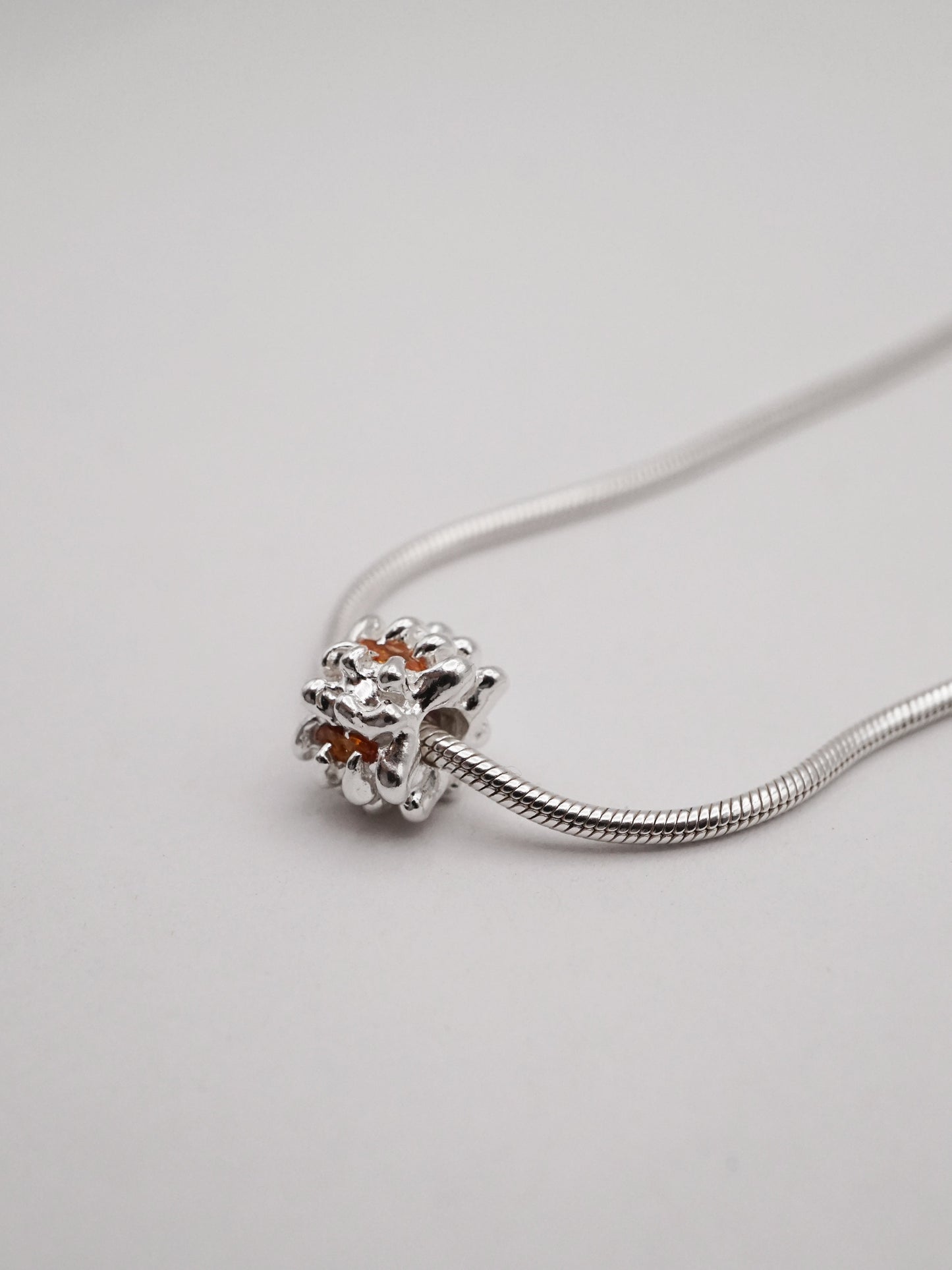 sterling silver MOULIN necklace with sapphires