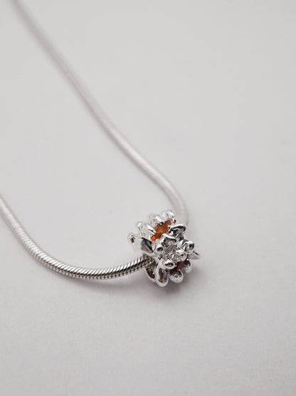 sterling silver MOULIN necklace with sapphires