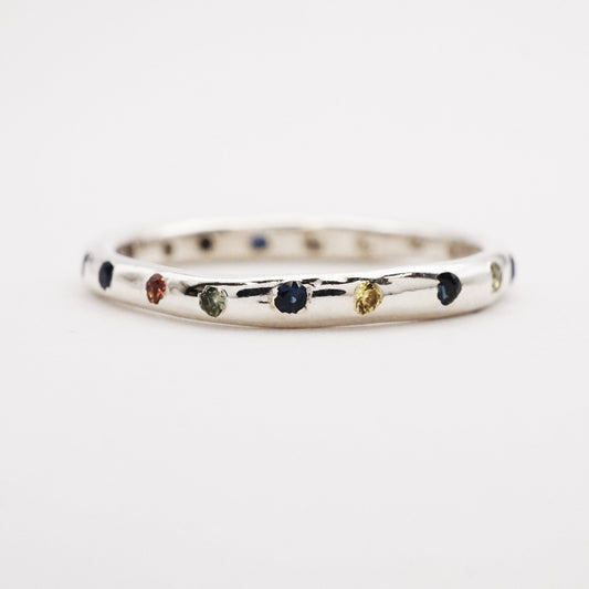 Bague EMA - saphirs et argent