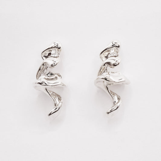 Fleur fanée - boucles d'oreilles no.2
