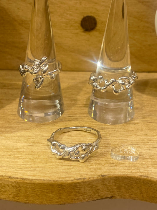 sterling silver OOAK silver rings MOVE