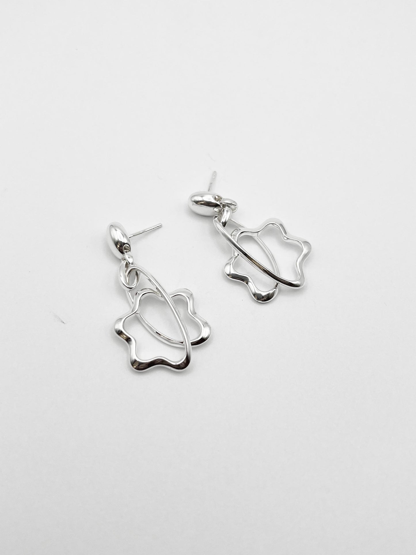 COM016 boucles MONT BLANC en argent