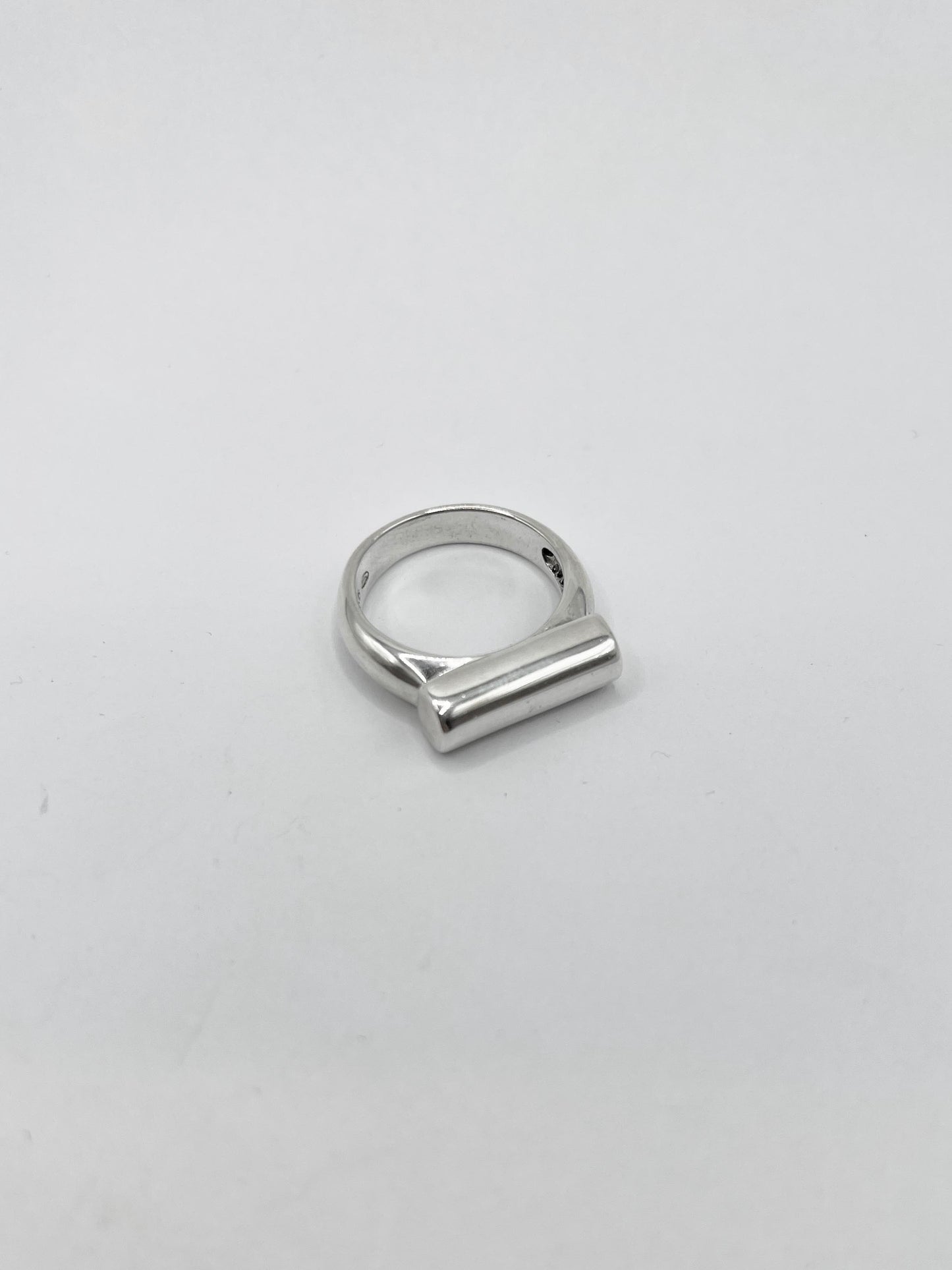 COM007 bague en argent cylindre