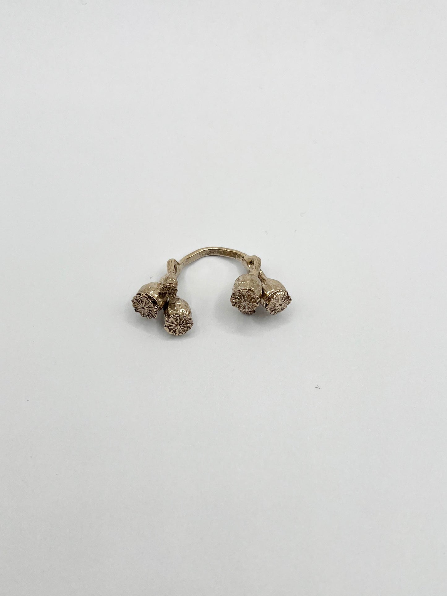0079 bague en bronze BLESSED POPPY