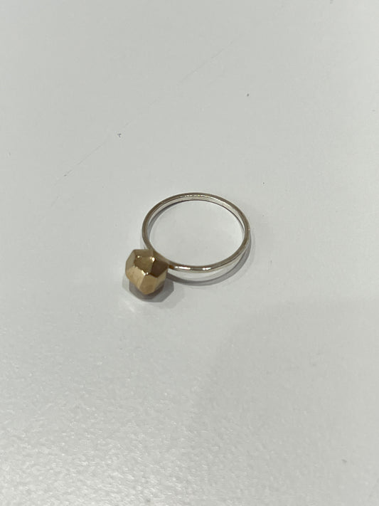 P-11 Bague argent et bronze