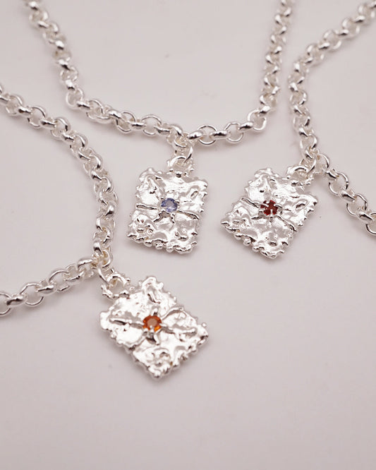 Bracelet TALISMAN - argent perles et saphir