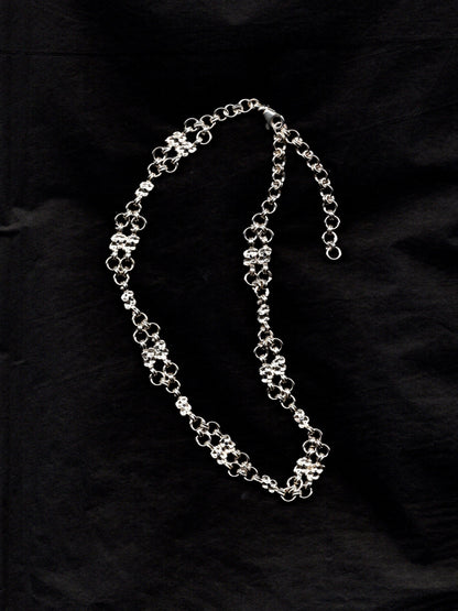 ARMURE sterling silver and dark blue sapphires choker necklace